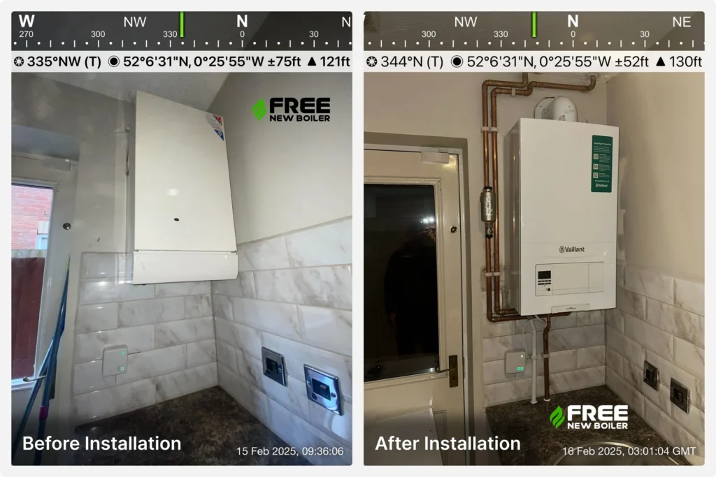 Comparison of energy efficiency and savings with boiler grants in Birmingham