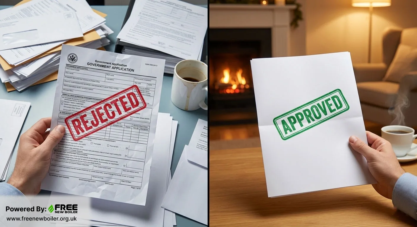 Comparison of a rejected versus an approved LA Flex grant application form.
