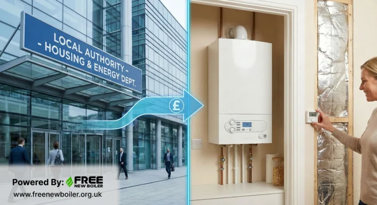 UK council building connected to home energy upgrades, illustrating LA Flex funding decisions.